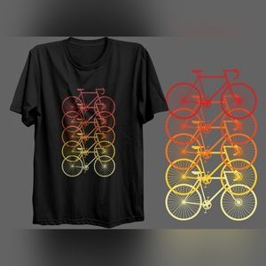 Bicycle Short Sleeve T-shirt Apparel Graphic T Shirt Bike Cyclist Lifestyle Love